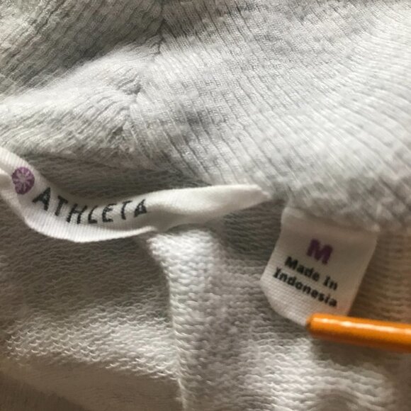 ATHLETA Studio Wrap Cardigan Sweater Heather Gray Size M - Picture 6 of 6